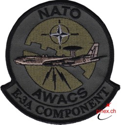 Bild von Nato Awacs E-3A Component Patch Abzeichen Grün